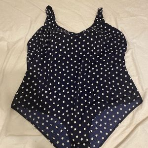 Swimsuits for All || Navy & White stars suit